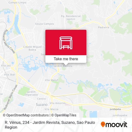 R. Vênus, 234 - Jardim Revista, Suzano map