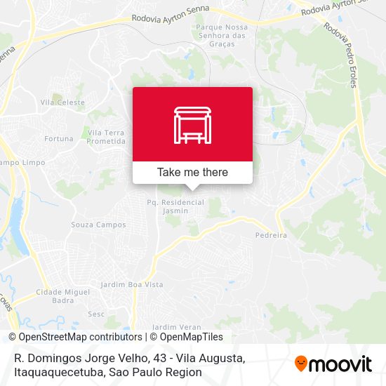 R. Domingos Jorge Velho, 43 - Vila Augusta, Itaquaquecetuba map