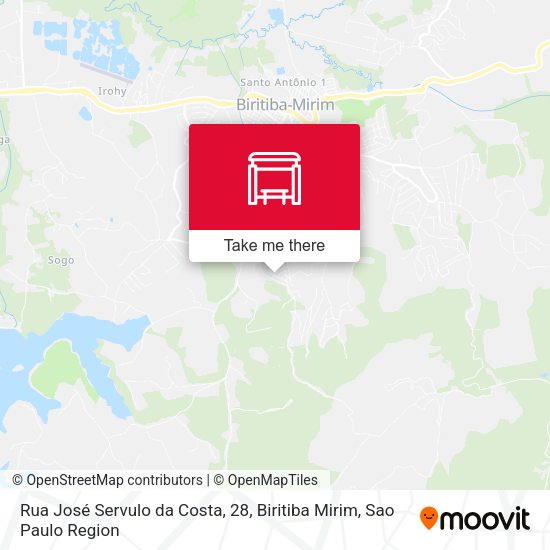 Rua José Servulo da Costa, 28, Biritiba Mirim map