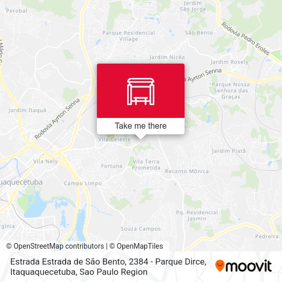 Estrada Estrada de São Bento, 2384 - Parque Dirce, Itaquaquecetuba map