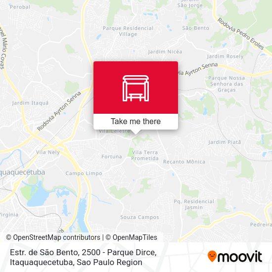 Estr. de São Bento, 2500 - Parque Dirce, Itaquaquecetuba map