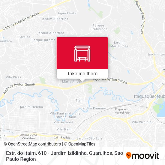 Estr. do Itaim, 610 - Jardim Izildinha, Guarulhos map
