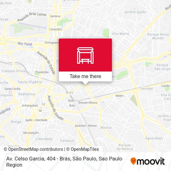 Av. Celso Garcia, 404 - Brás, São Paulo map