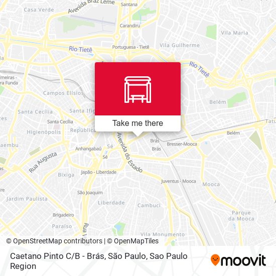 Mapa Caetano Pinto C / B - Brás, São Paulo