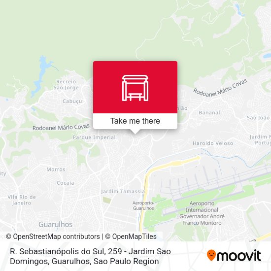 R. Sebastianópolis do Sul, 259 - Jardim Sao Domingos, Guarulhos map