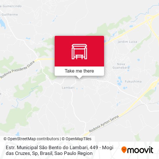 Estr. Municipal São Bento do Lambari, 449 - Mogi das Cruzes, Sp, Brasil map