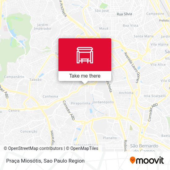 Praça Miosótis map
