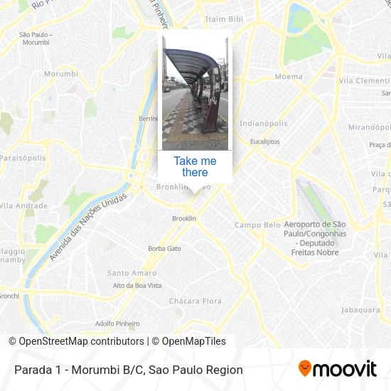 Parada 1 - Morumbi B/C map
