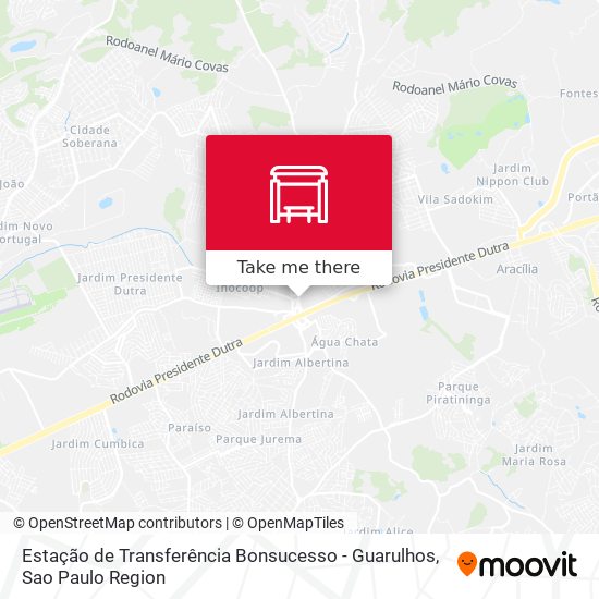 Estação de Transferência Bonsucesso - Guarulhos map