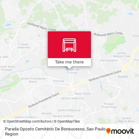 Parada Oposto Cemitério De Bonsucesso map