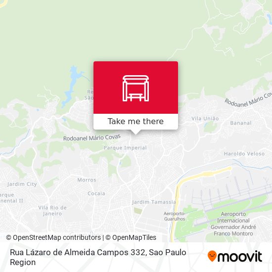 Mapa Rua Lázaro de Almeida Campos 332