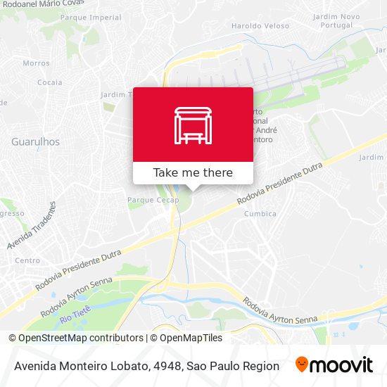 Mapa Avenida Monteiro Lobato, 4948