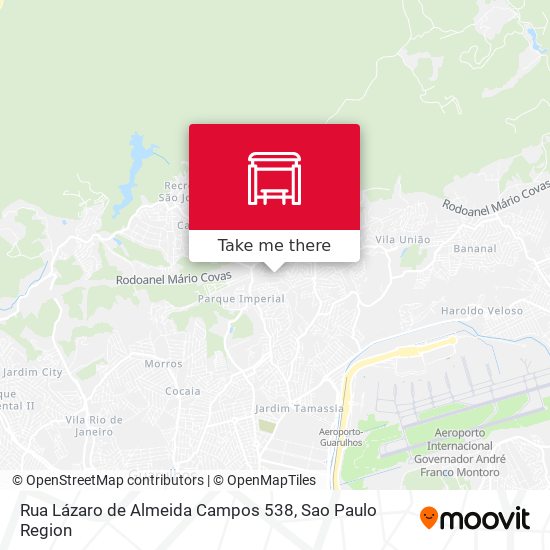 Mapa Rua Lázaro de Almeida Campos 538