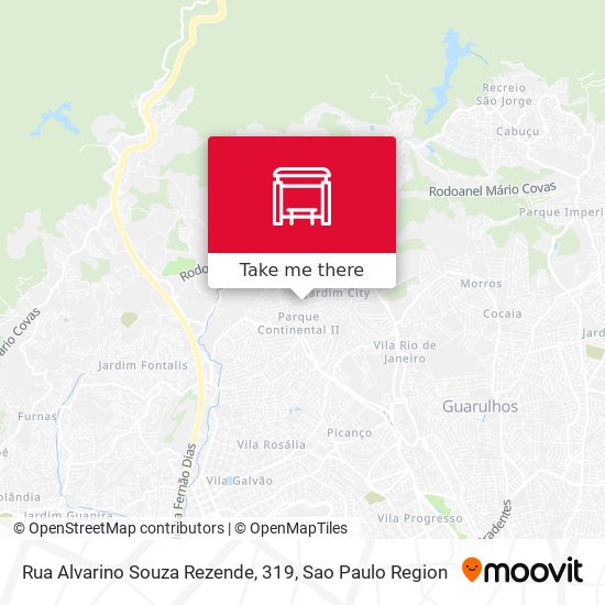 Rua Alvarino Souza Rezende, 319 map