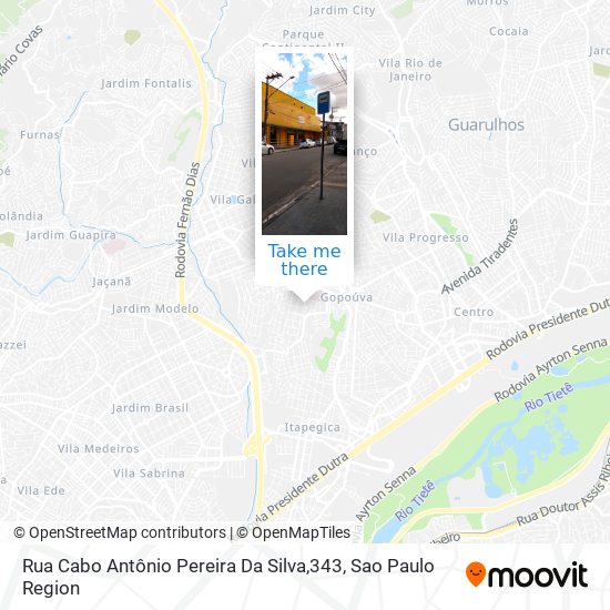 Rua Cabo Antônio Pereira Da Silva,343 map