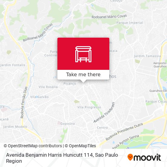 Mapa Avenida Benjamin Harris Hunicutt 114