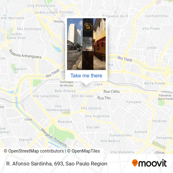 R. Afonso Sardinha, 693 map