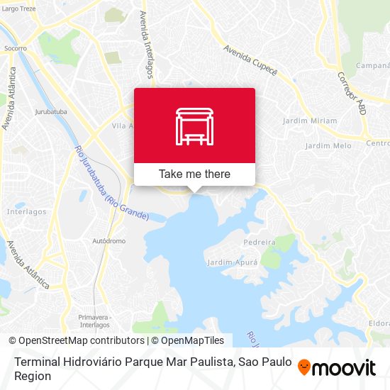 Terminal Hidroviário Parque Mar Paulista map