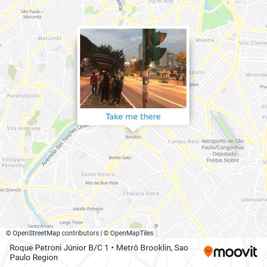 Mapa Roque Petroni Júnior B / C 1 • Metrô Brooklin