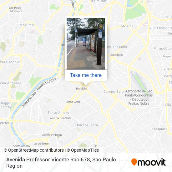 Mapa Avenida Professor Vicente Rao 678
