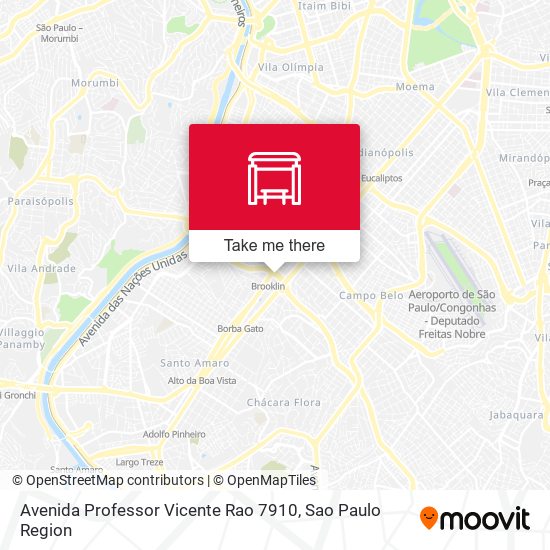 Mapa Avenida Professor Vicente Rao 7910