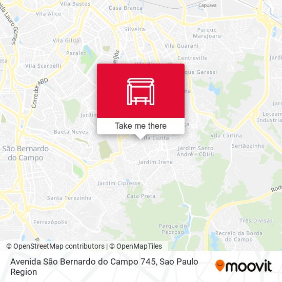 Avenida São Bernardo do Campo 745 map