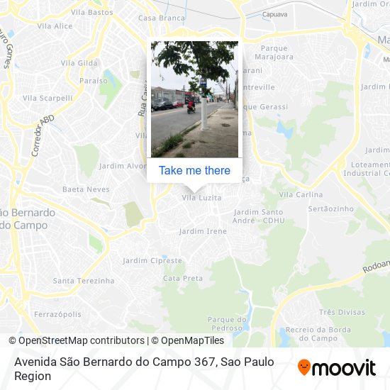 Avenida São Bernardo do Campo 367 map