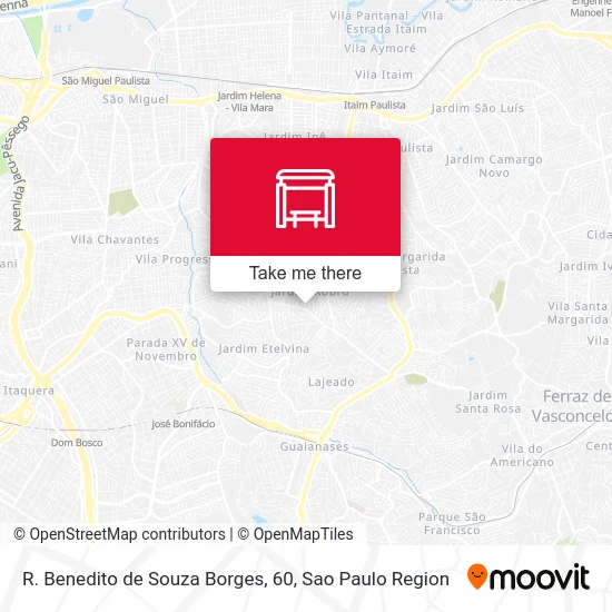 R. Benedito de Souza Borges, 60 map