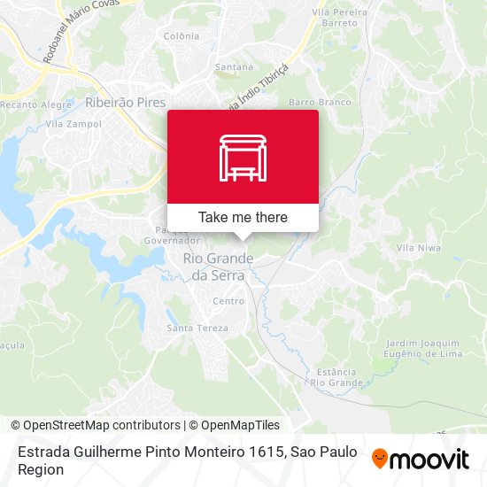 Estrada Guilherme Pinto Monteiro 1615 map