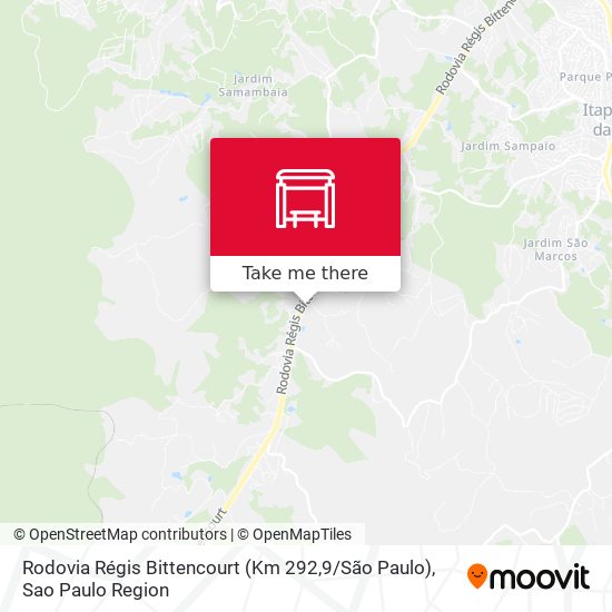 Rodovia Régis Bittencourt (Km 292,9 / São Paulo) map