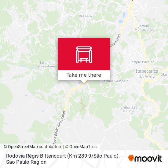 Rodovia Régis Bittencourt (Km 289,9 / São Paulo) map
