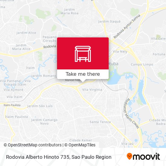 Rodovia Alberto Hinoto 735 map