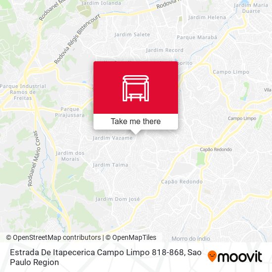 Estrada De Itapecerica Campo Limpo 818-868 map