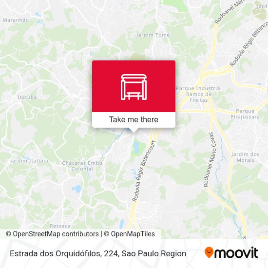 Estrada dos Orquidófilos, 224 map