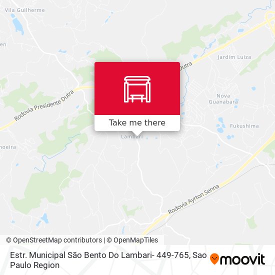 Estr. Municipal São Bento Do Lambari- 449-765 map