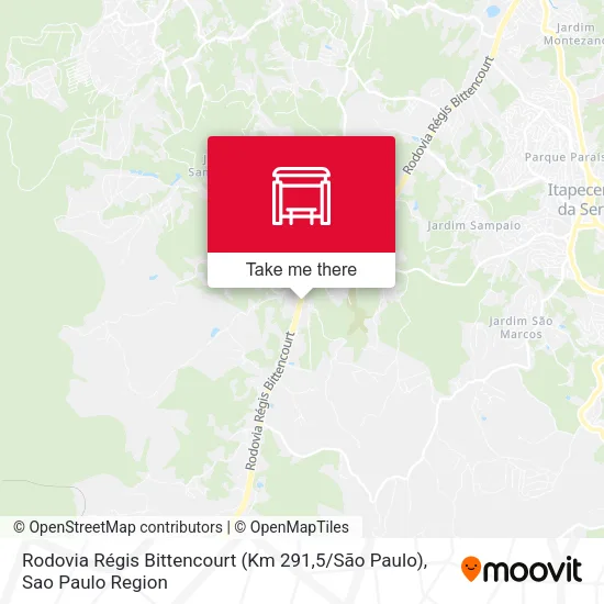 Rodovia Régis Bittencourt (Km 291,5 / São Paulo) map