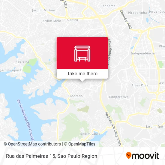 Rua das Palmeiras 15 map