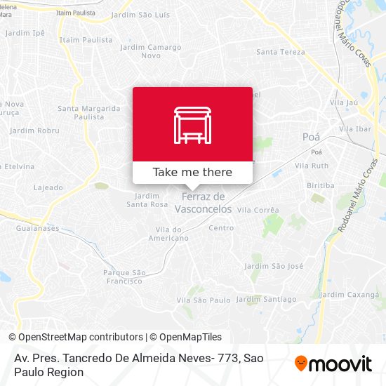 Av. Pres. Tancredo De Almeida Neves- 773 map