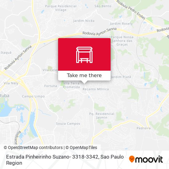 Estrada Pinheirinho Suzano- 3318-3342 map