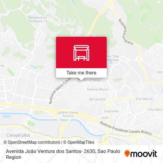 Avenida João Ventura dos Santos- 2630 map