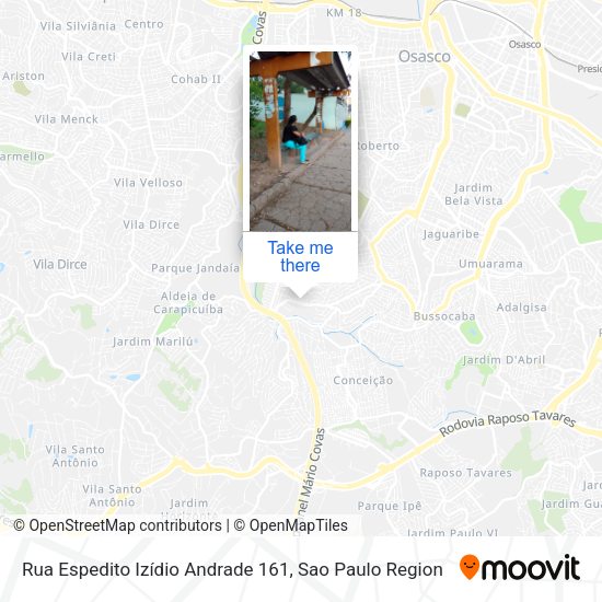 Rua Espedito Izídio Andrade 161 map