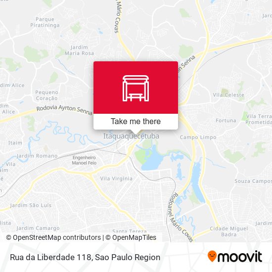 Mapa Rua da Liberdade 118