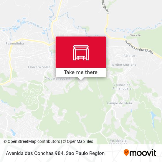 Avenida das Conchas 984 map