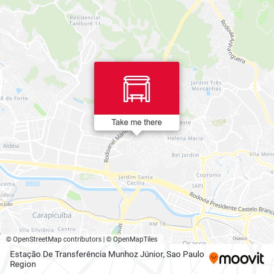 Estação De Transferência Munhoz Júnior map