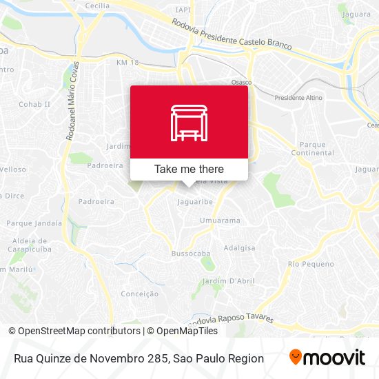 Rua Quinze de Novembro 285 map