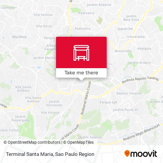 Terminal Santa Maria map