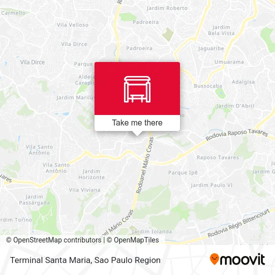 Terminal Santa Maria map