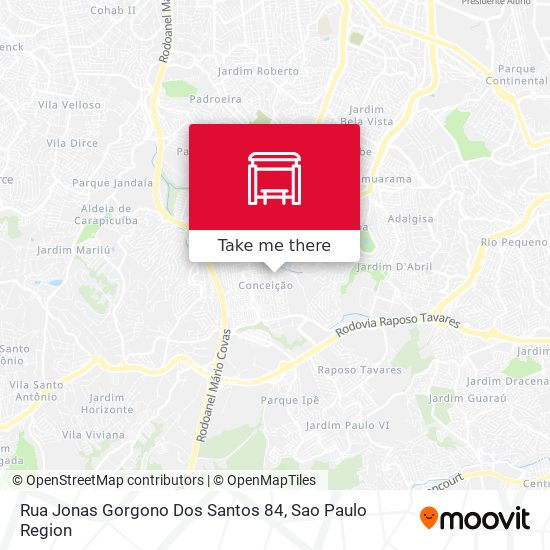 Rua Jonas Gorgono Dos Santos 84 map