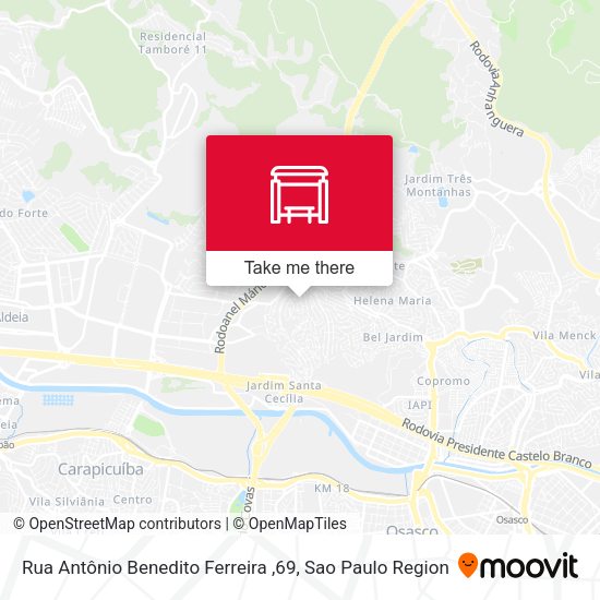 Rua Antônio Benedito Ferreira ,69 map
