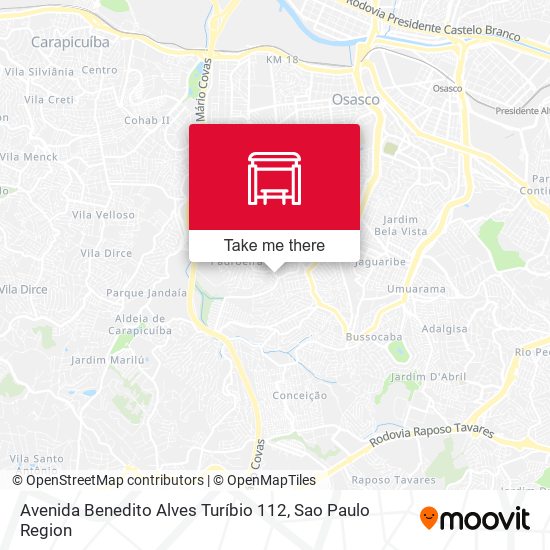 Avenida Benedito Alves Turíbio 112 map